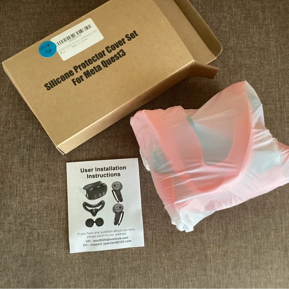 Red Silicone Protector Set Meta Quest3